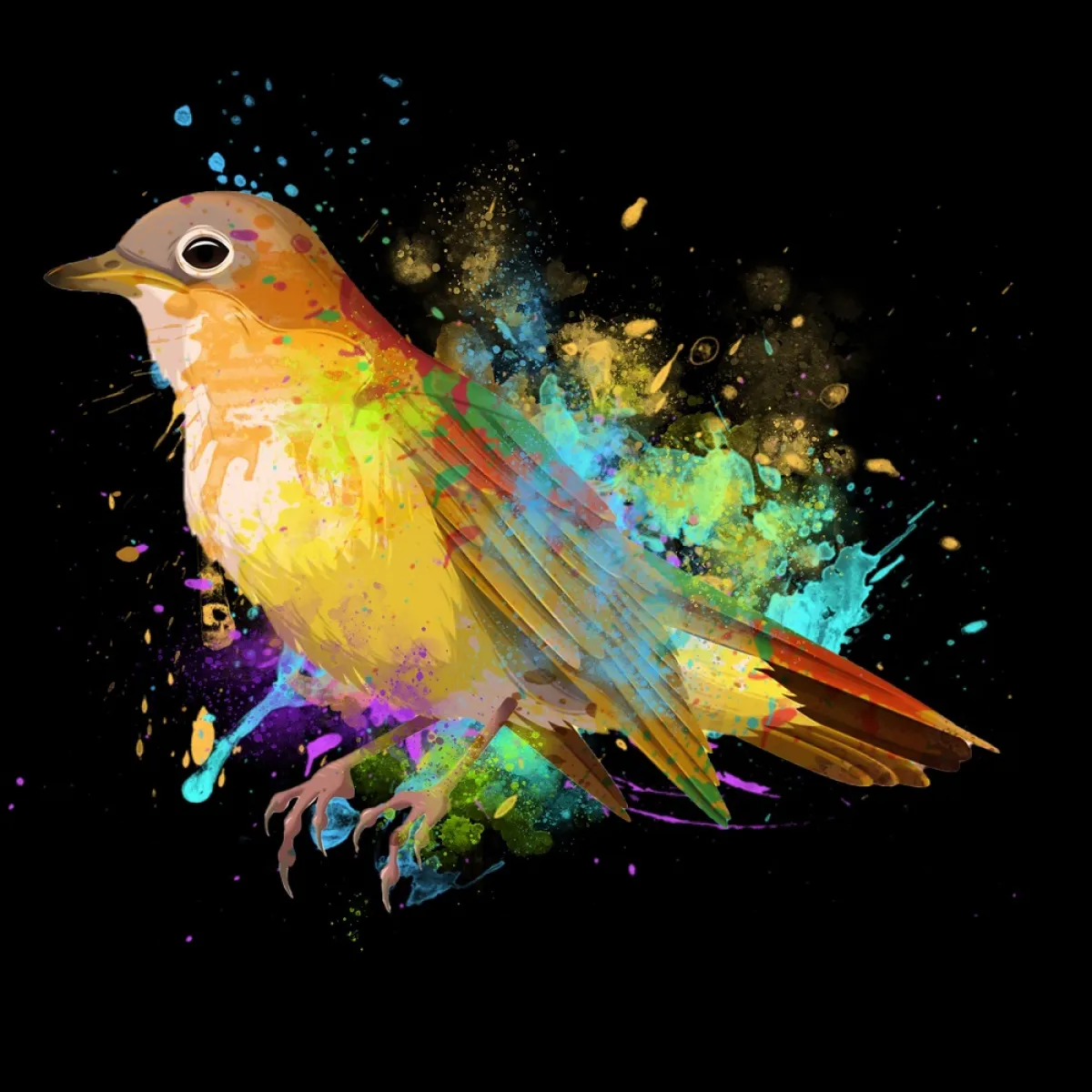 صورة لطائر العندليب