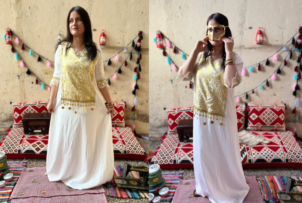 من تصميمات يوم التأسيس للمصممة غادة كردي 