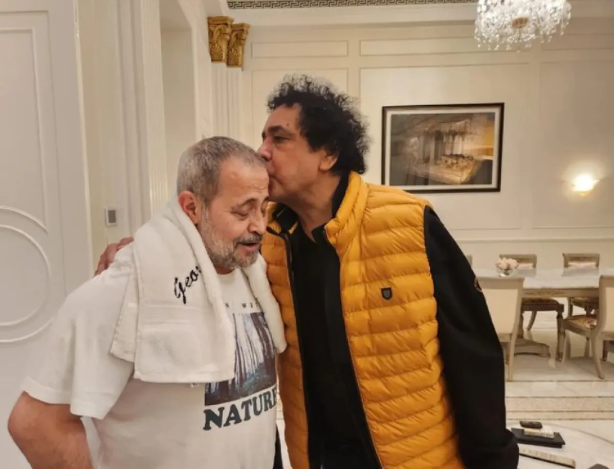 محمد منير وجورج وسوف - الصورة من انستغرام جورج وسوف