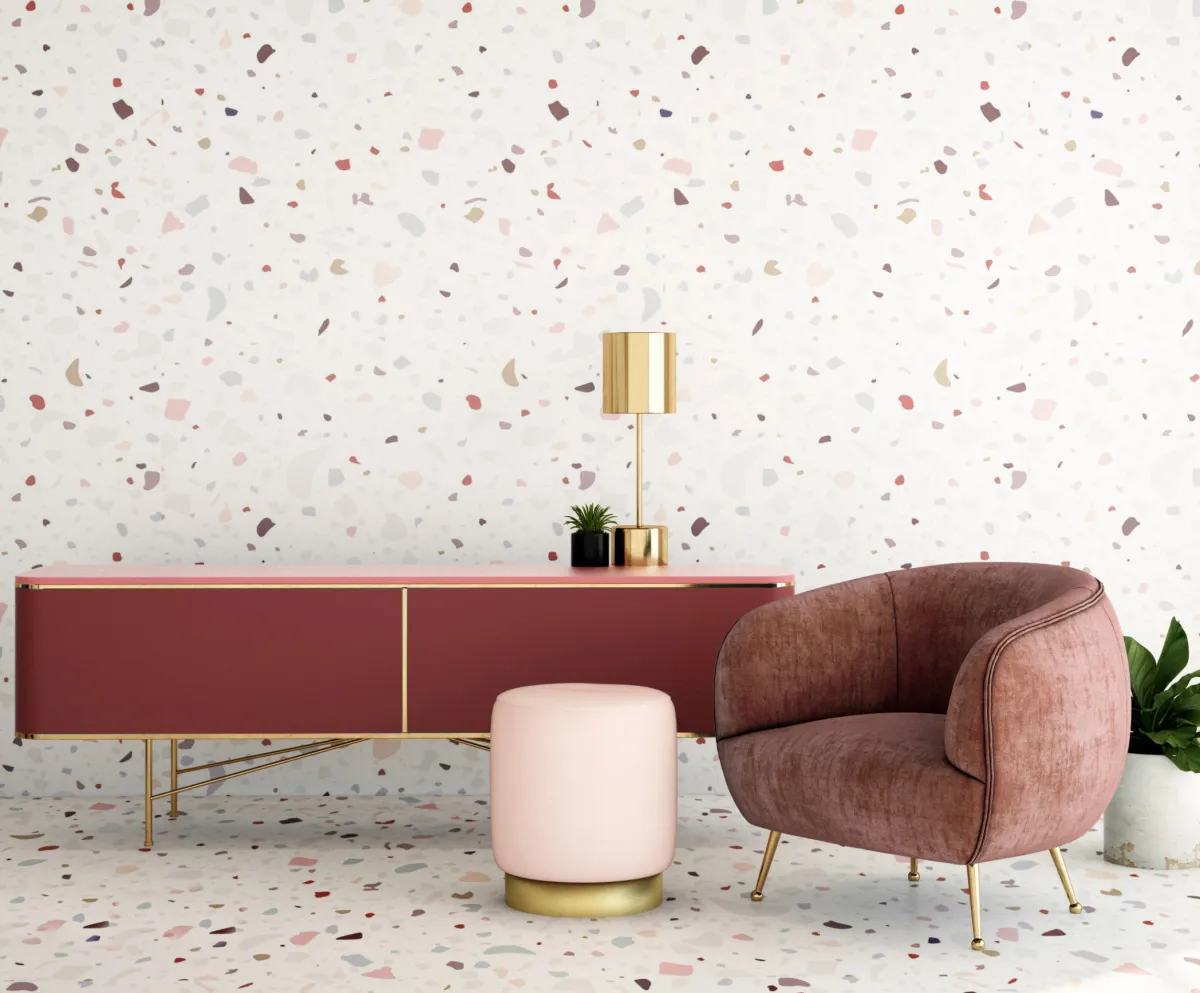 جاذبية تصميم والأرضية الجدران