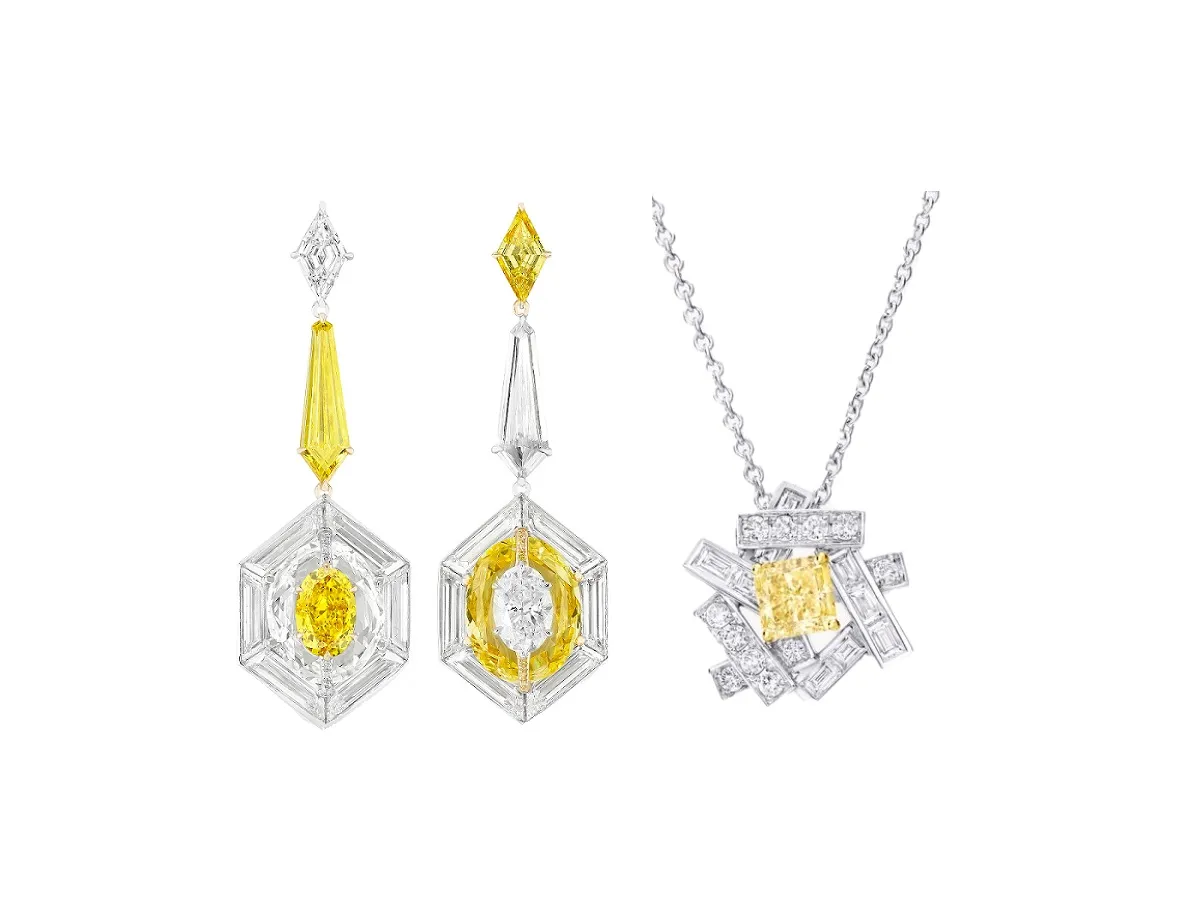 لعروس 2023.. مجوهرات مرصوفة بالألماس الأصفر لإطلالة فاخرة