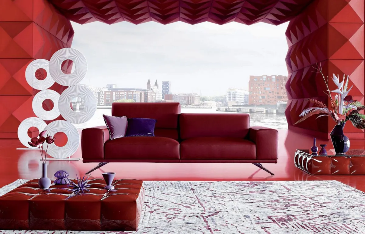 الأثاث الجلدي الملوّن  