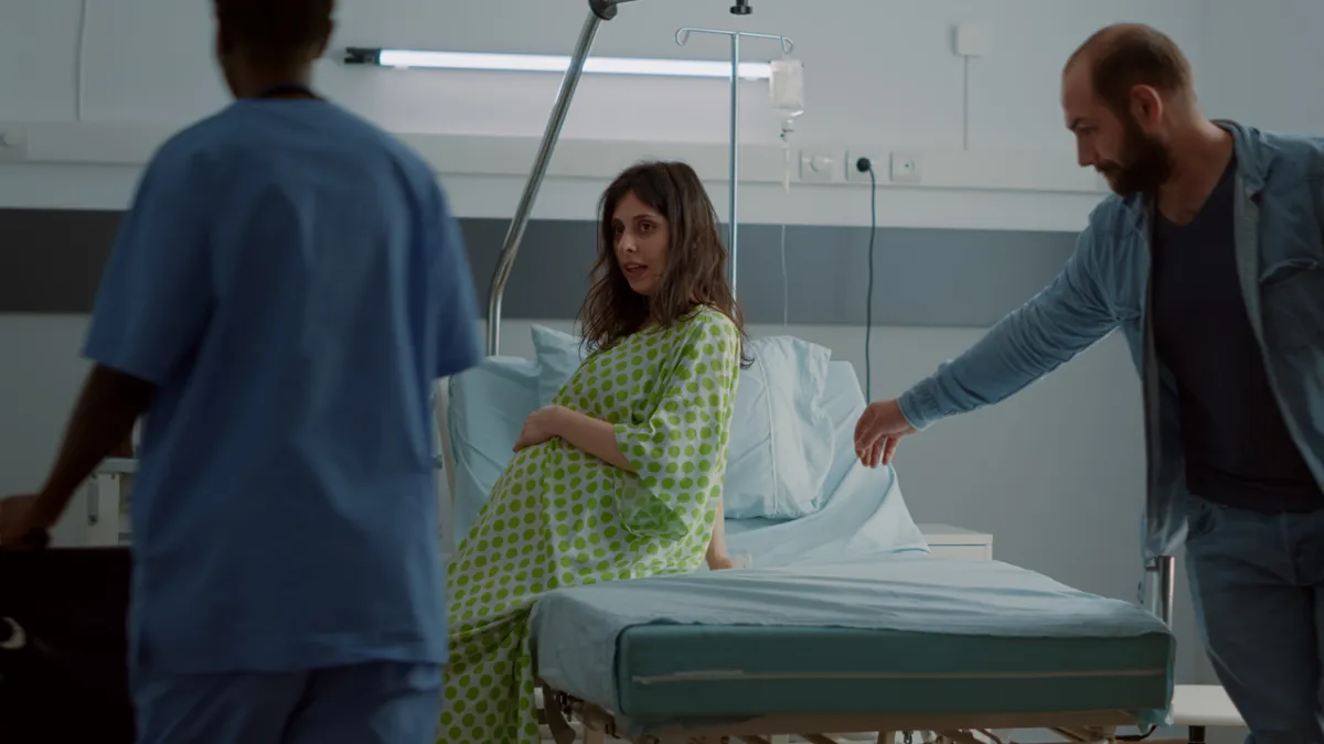 صورة لانقباضات الولادة