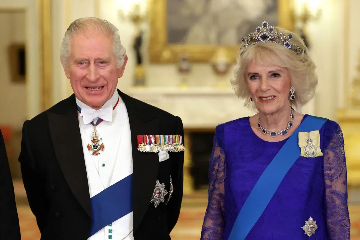 King Charles III and Camilla, Queen Consort at Buckingham Palace in London on November 22, 2022. Chris Jackson / POOL / AFP