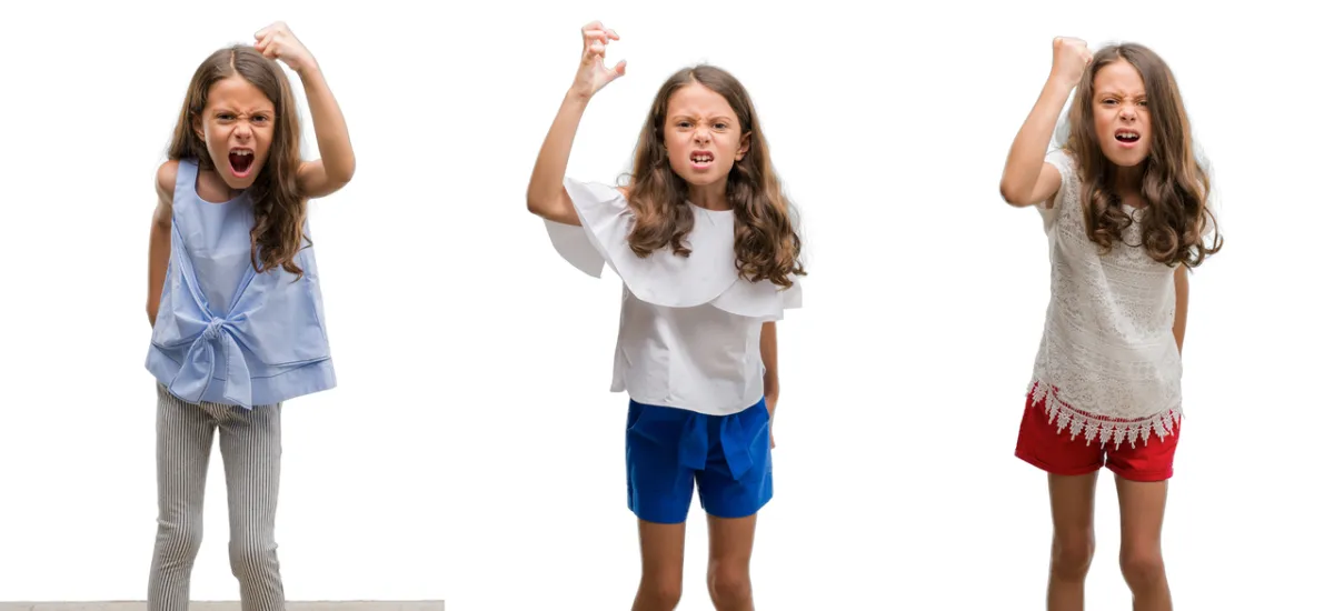 صورة لطفلة عدوانية