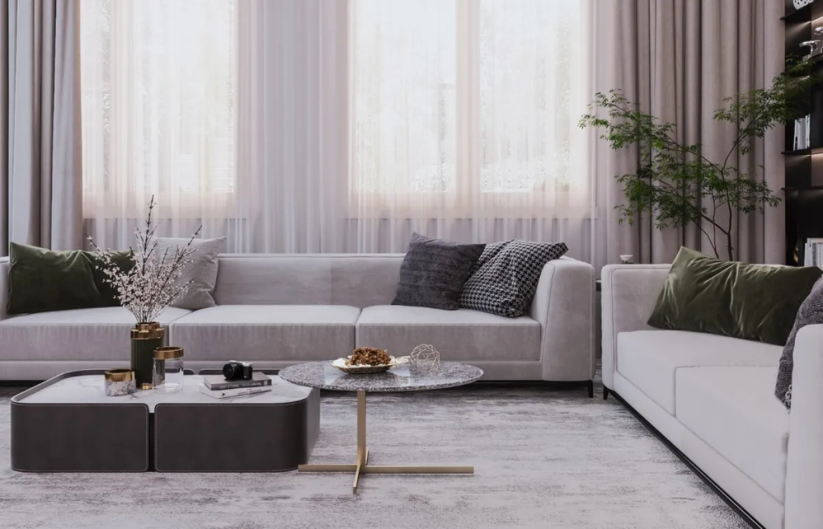 ألوان حيادية مستخدمة في ديكورات مجلس الرجال الحديث