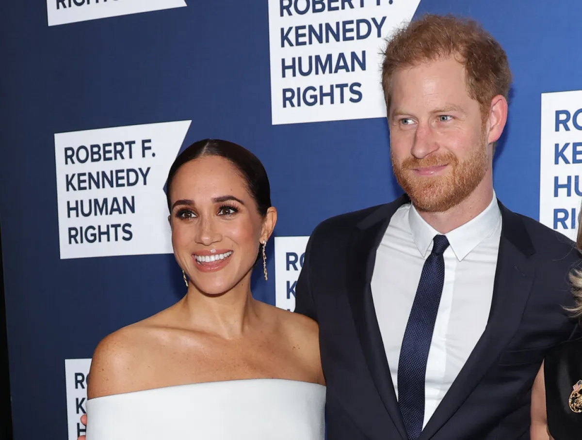 Meghan, Duchess of Sussex and Prince Harry, Duke of Sussex attend the 2022 Robert F. Kennedy Human Rights Ripple of Hope Gala at New York Hilton on December 06, 2022 in New York City. Mike Coppola/Getty Images for 2022 Robert F. Kennedy Human Rights Ripple of Hope Gala/AFP