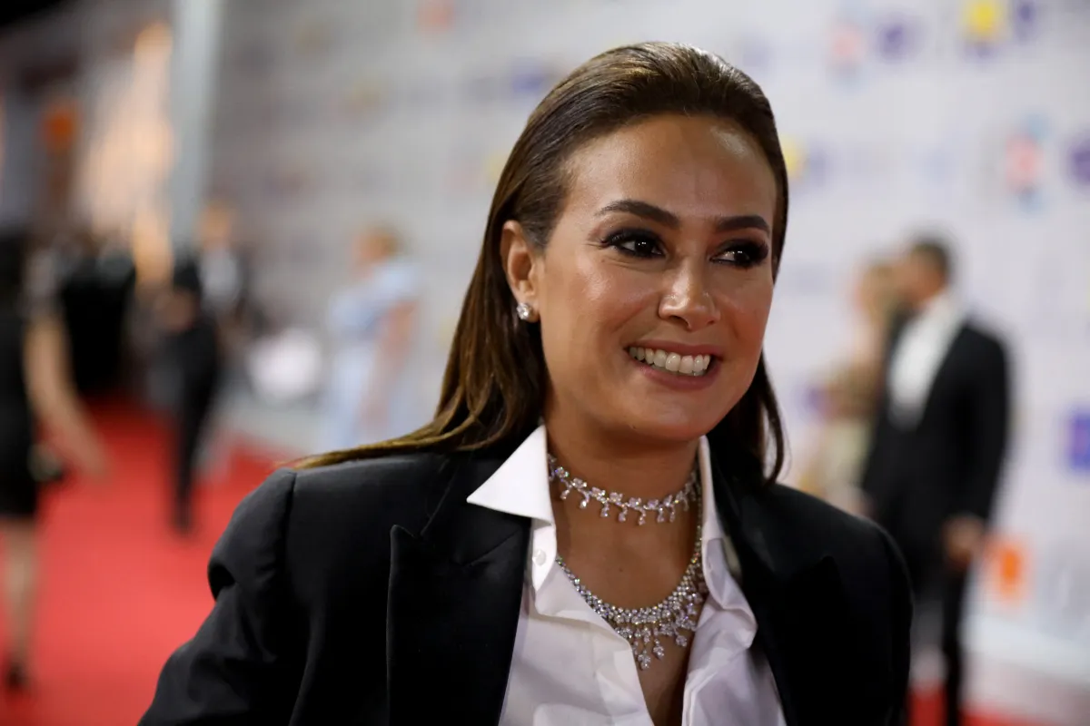  Hend Sabri at the 3rd edition of the El Gouna Film Festival in the Egyptian Red Sea resort of el Gouna on September 27, 2019.PATRICK BAZ / El Gouna Film Festival / AFP