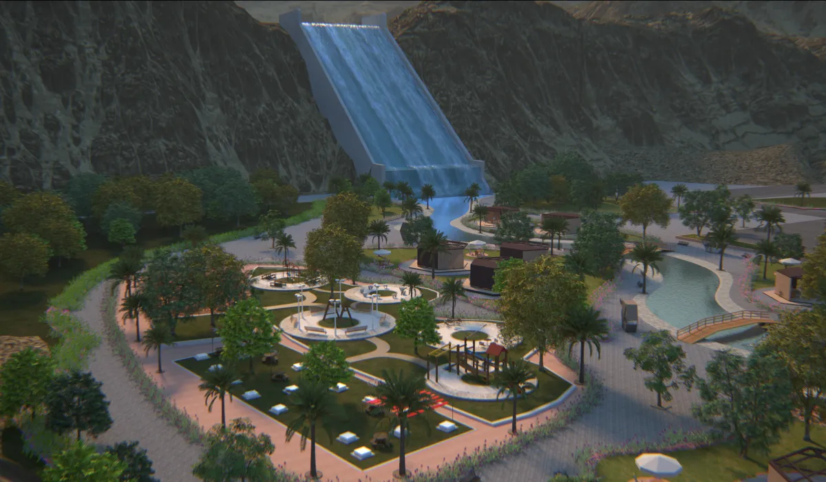 "تطوير بحيرة وادي ليم". الصورة من "وام"