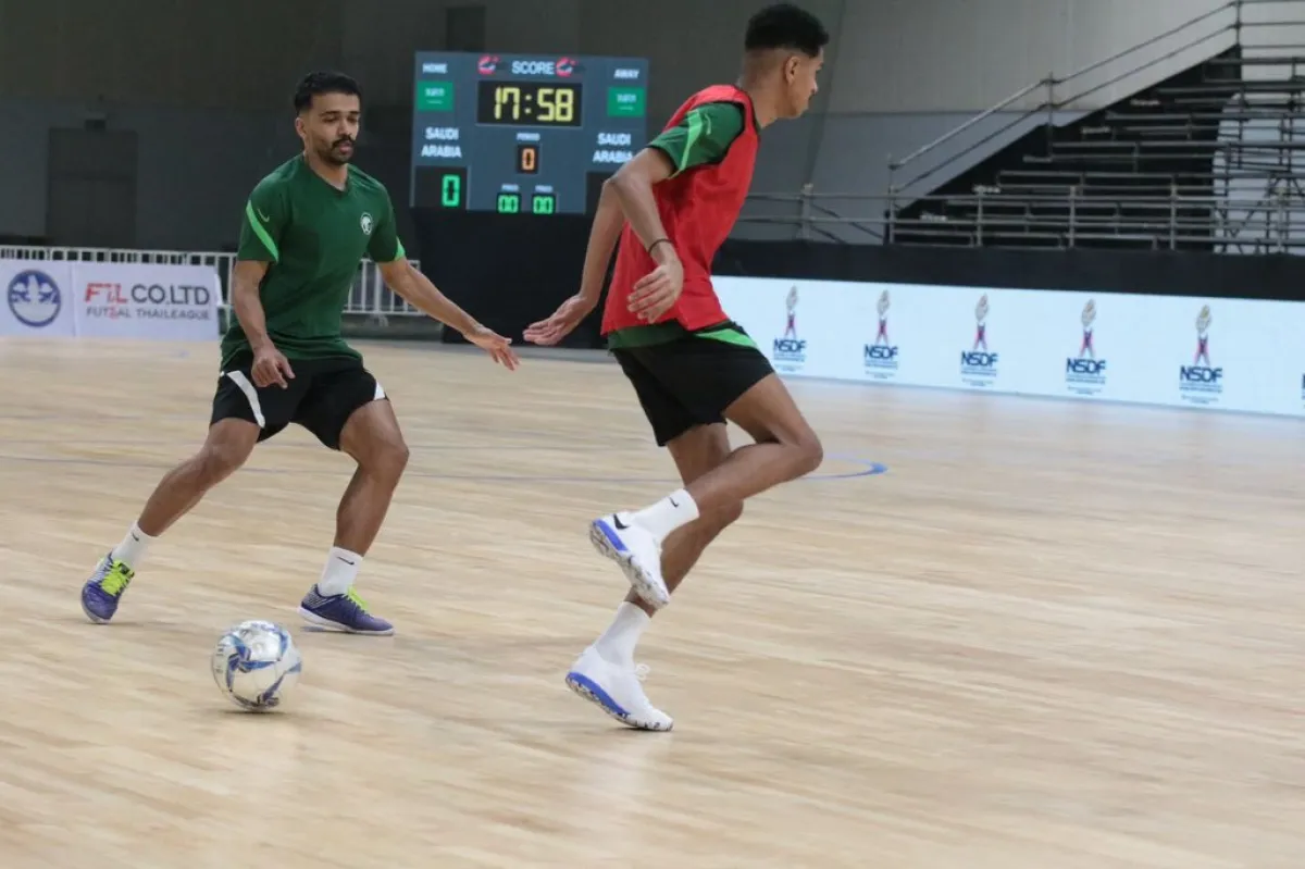 تدربيات مكثفة. الصورة من حساب المنتخب السعودي على تويتر