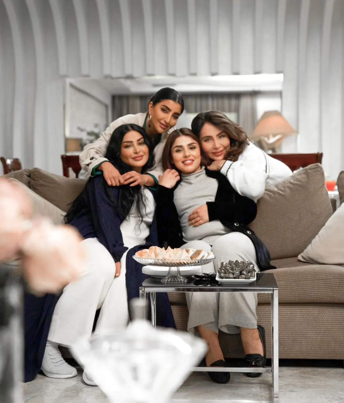 شيماء علي وشيماء سليمان وبثينة الرئيسي وريم عبد الله - الصورة من حساب شيماء علي على الإنستغرام