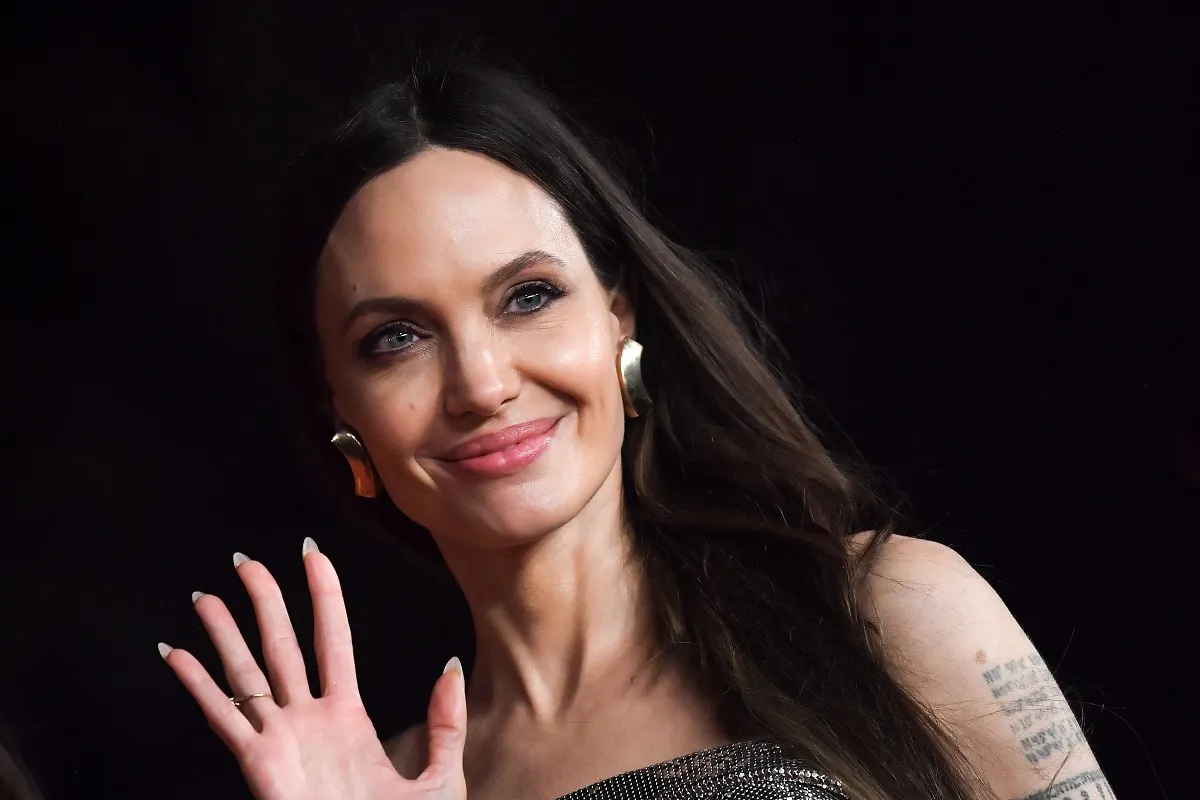 Angelina Jolie arrives for the screening of the film "Eternals" on October 24, 2021 at the Auditorium Parco della Musica venue in Rome, during the 16th Rome Film Festival. Tiziana FABI / AFP