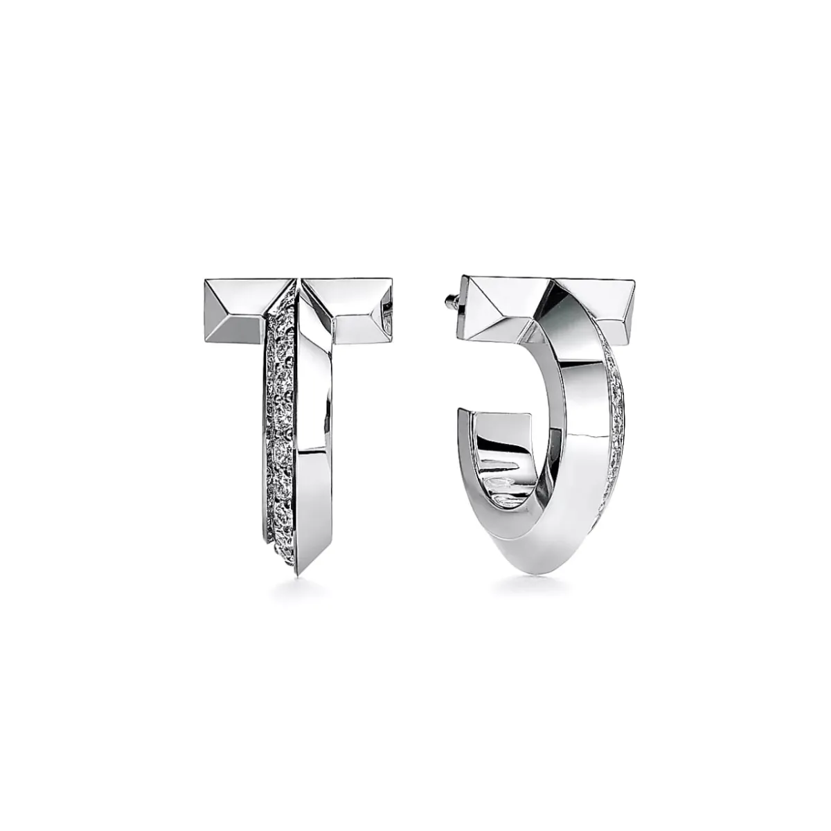 أقراط  T1 Hoop من تيفاني آند كو Tiffany&Co 