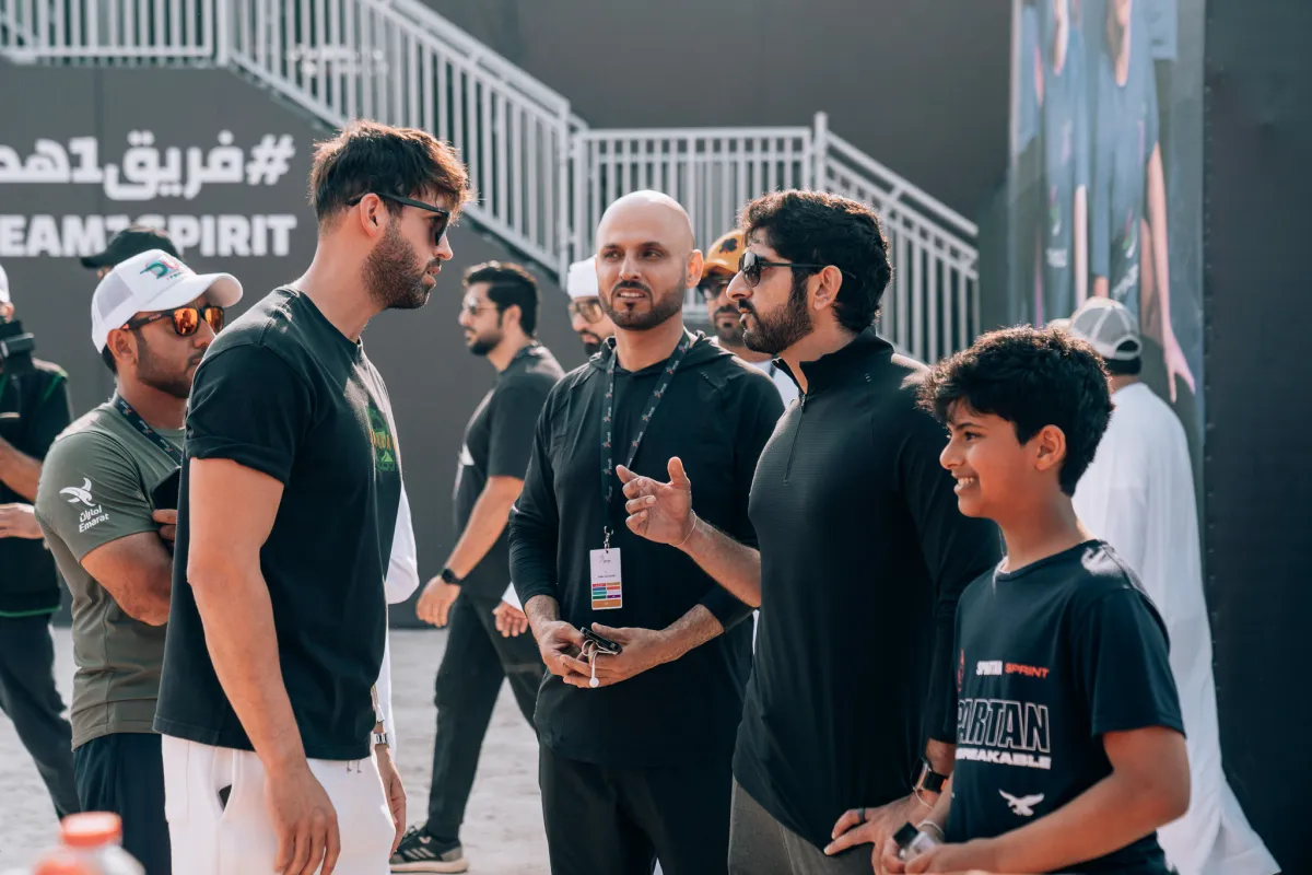 حمدان بن محمد يشهد فعاليات اليوم الثاني للنسخة الرابعة من "الألعاب الحكومية". الصورة من مكتب دبي الإعلامي