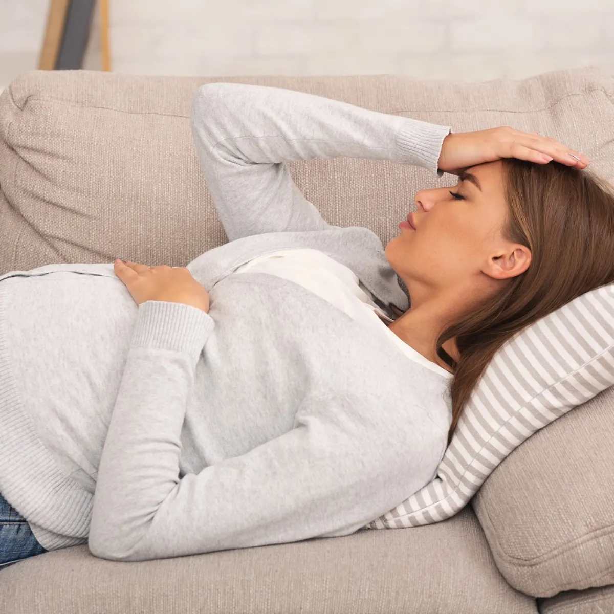 صورة لحامل مريضة