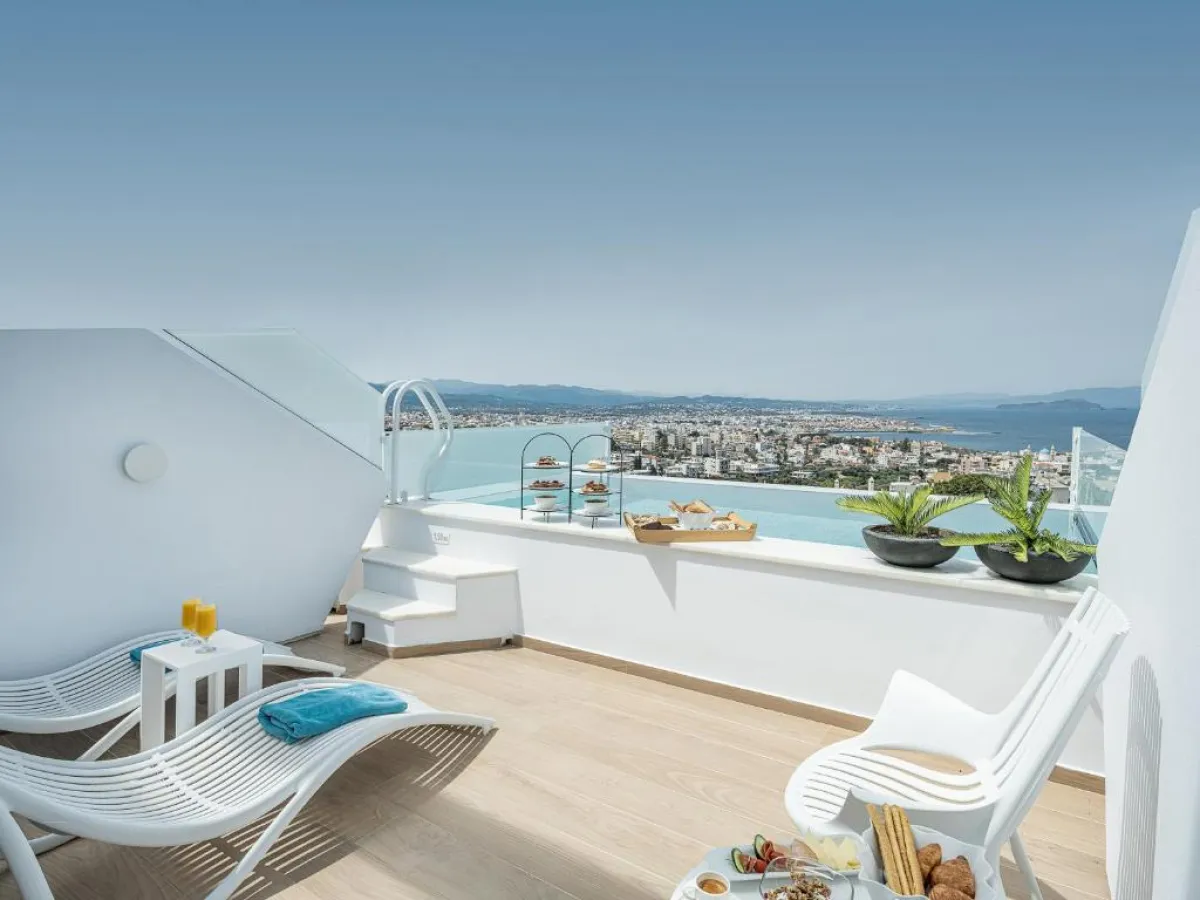 التراس لإحدى الغرف في فندق لاجون لايف سبيريت بوتيك