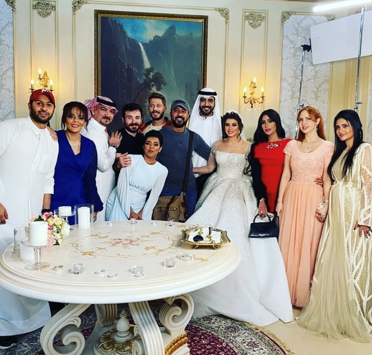 لقطة من كواليس مسلسل الميراث- الصورة من حساب شيماء الفضل على الانستغرام