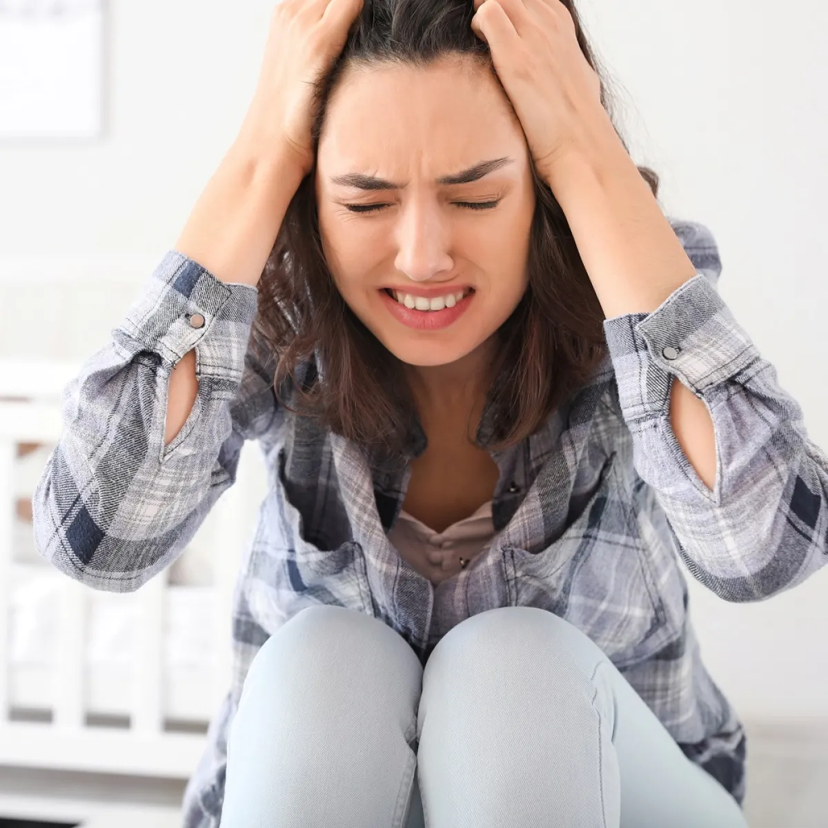 صورة لحامل وحالة من القلق