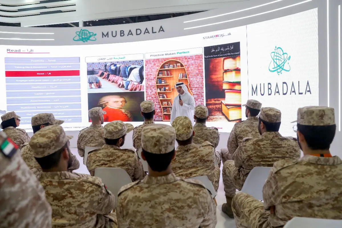 الدورة السادسة من معرض توظيف مجندي الخدمة الوطنية 2023. الصورة من تويتر  ADNECGroup