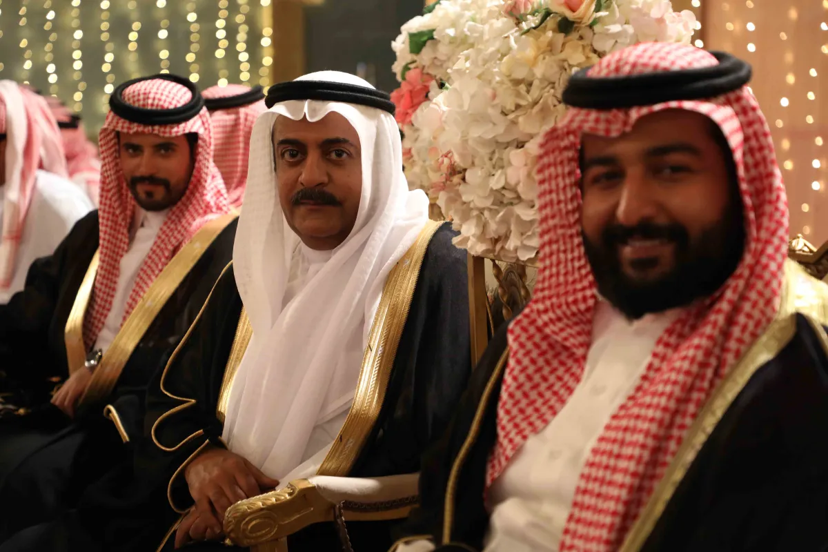  ابراهيم الحجاج وخالد الفراج وفايز بن جريس - الصورة من المجموعة الإعلامية في mbc