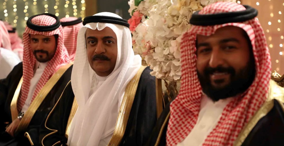  ابراهيم الحجاج وخالد الفراج وفايز بن جريس- الصورة من المجموعة الإعلامية في mbc