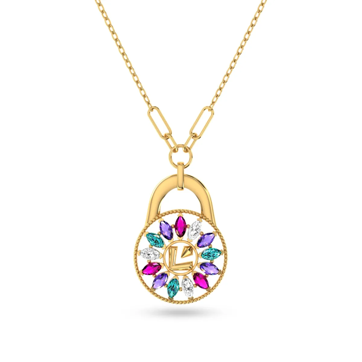 سلسلة Lock stones من لازوردي Lazurde