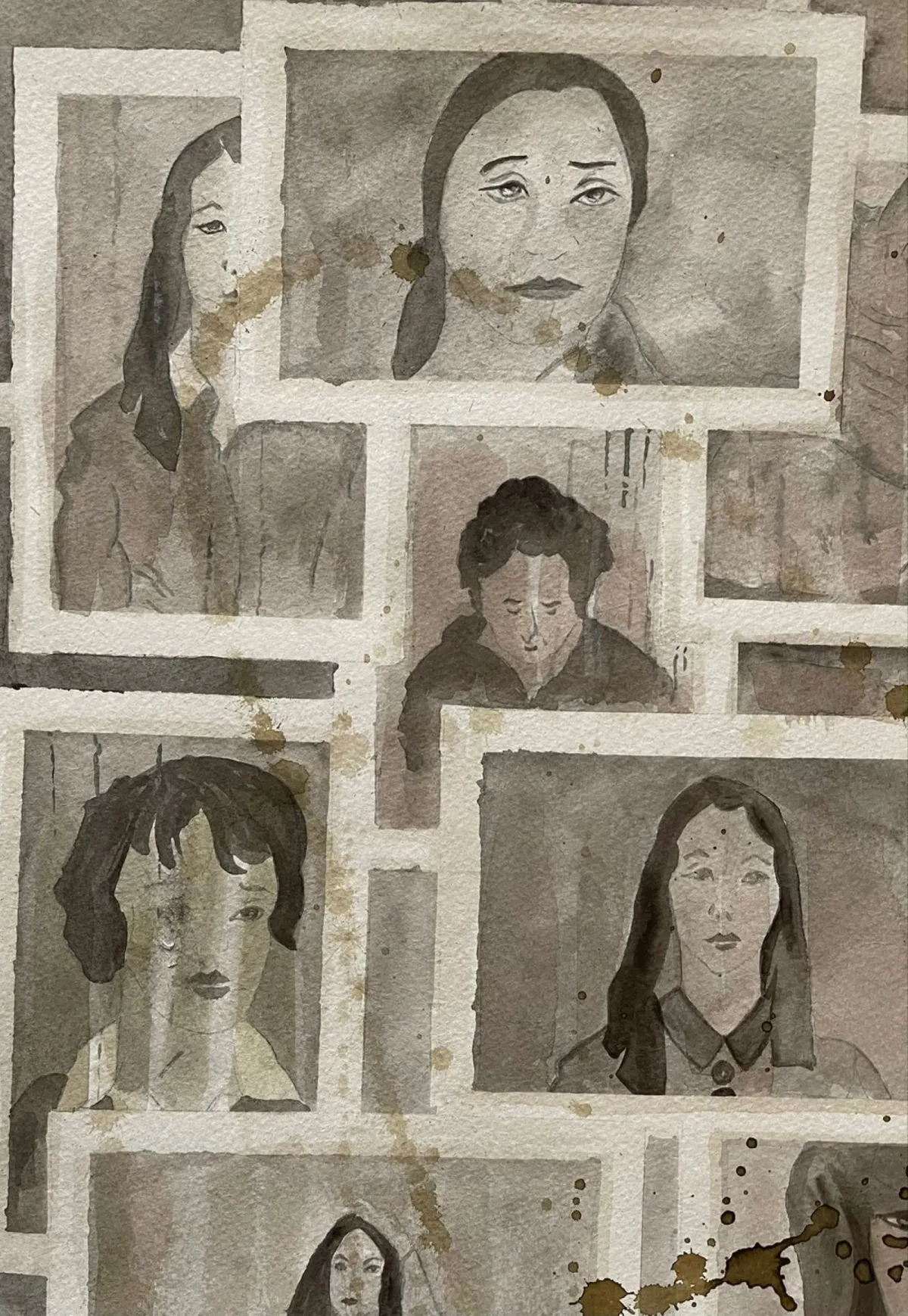 لوحة للتشكيلية مرفت الأمير