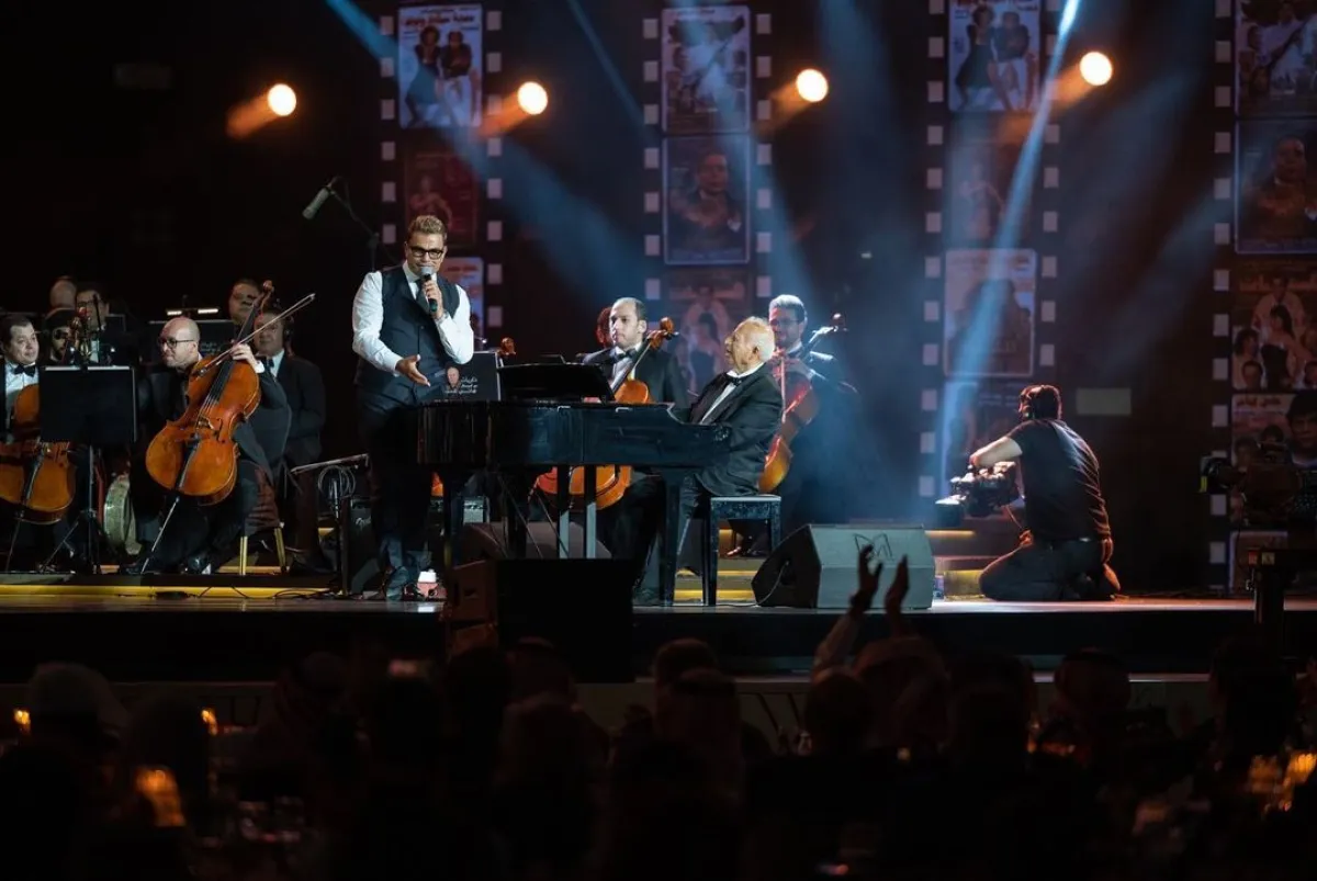 عمرو دياب من حفل حفل تكريم الموسيقار هاني شنودة - صورة من صفحته الرسمية على "انستغرام"