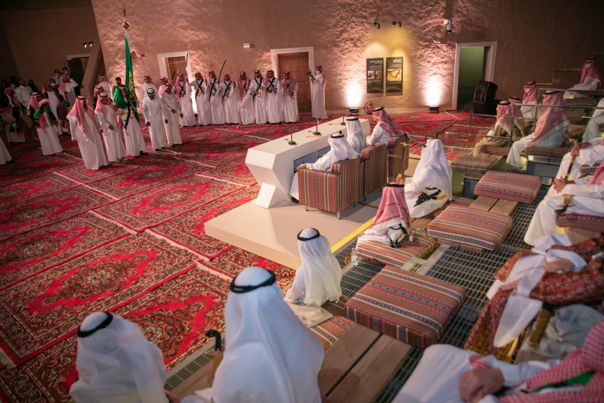 تعدّ العرضة أحد أبرز معالم التراث غير المادي للمملكة العربية السعودية
