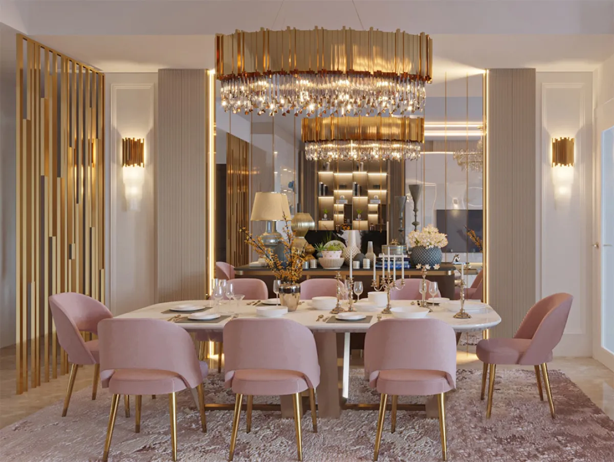 نموذج عن دمج الزجاج والمرايا بمنزلك