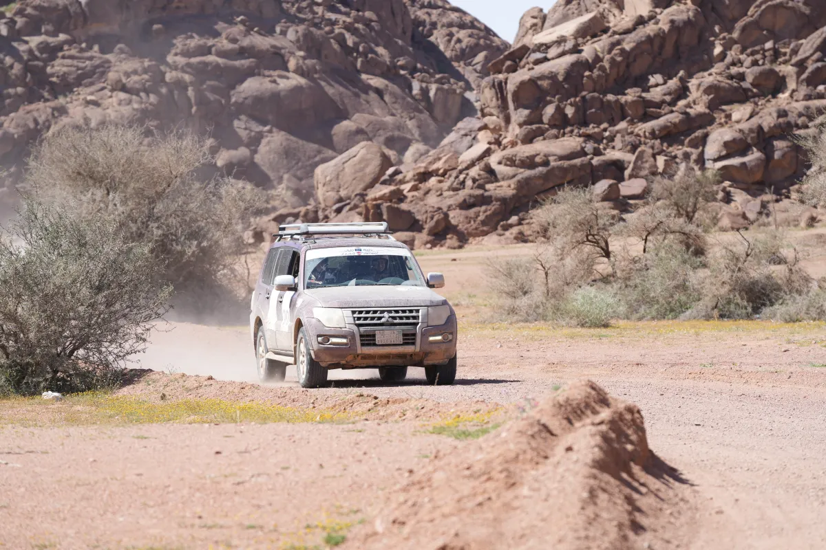 تظهر الصورة لقطات من رالي جميل
