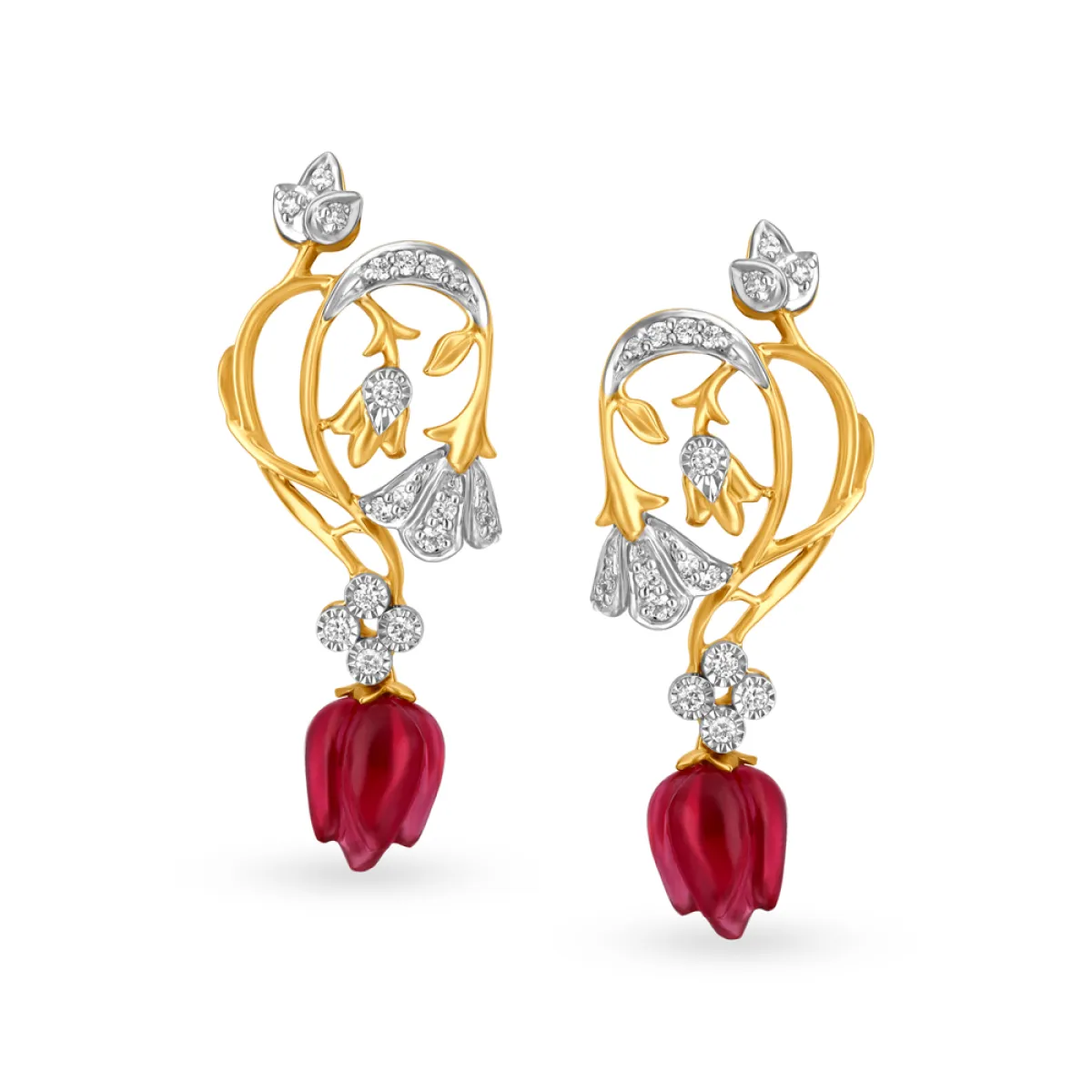 أقراط Opulent Tulips من Tanishq