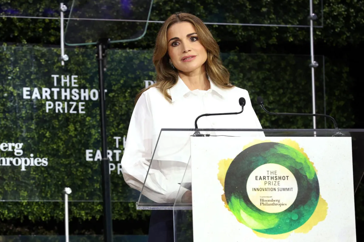 Queen Rania Al Abdullah on September 21, 2022 in New York City. Monica Schipper/Getty Images for Bloomberg Philanthropies/AFP