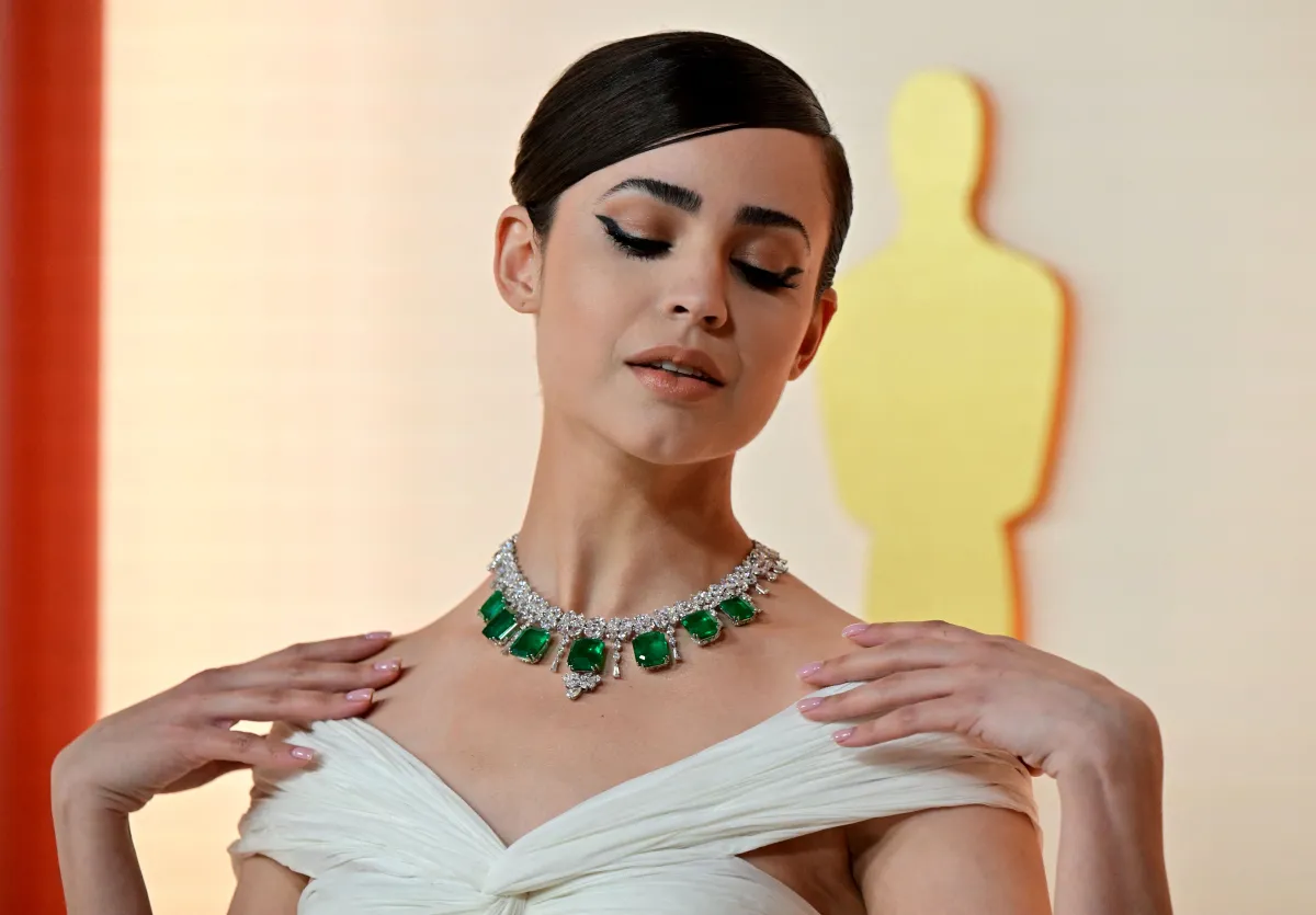 US actress and singer Sofia Carson attends the 95th Annual Academy Awards at the Dolby Theatre in Hollywood, California on March 12, 2023. Frederic J. Brown / AFP