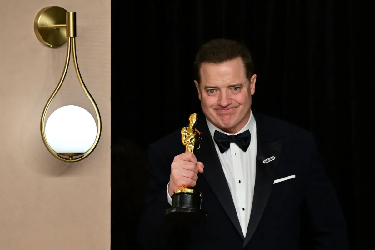 Brendan Fraser at the Dolby Theatre in Hollywood, California on March 12, 2023. Frederic J. Brown / AFP