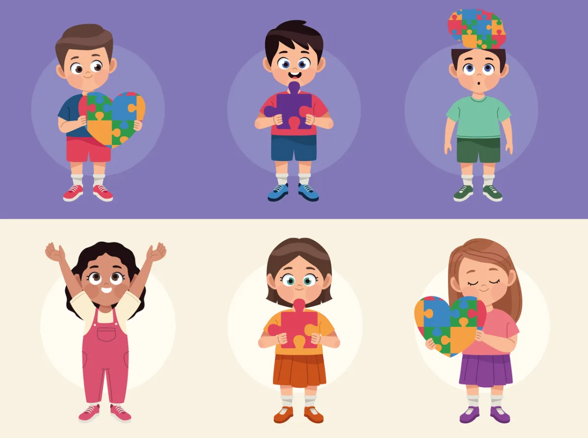 صورة لأطفال التوحد
