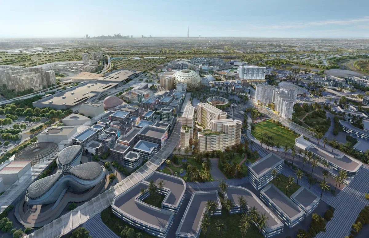 ممرات خالية من السيارات، ومسارات مخصصة للدراجات الهوائية والكهربائية. الصورة من مكتب دبي الإعلامي