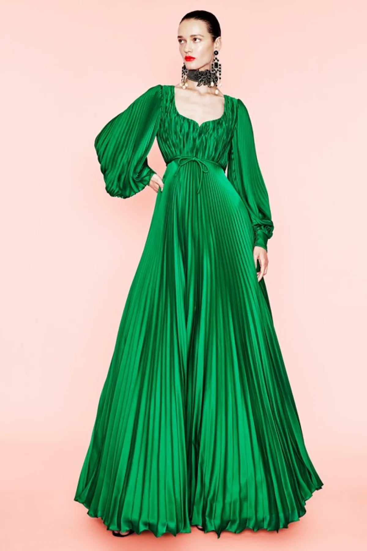 فستان بليسيه طويل من آندرو جي إن Andrew Gn