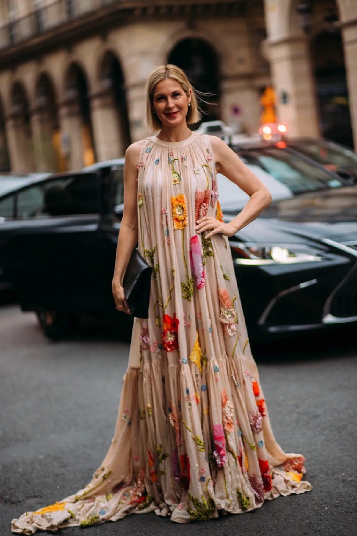 موديلات فساتين بليسيه طويلة من ستريت فاشن Street Fashion