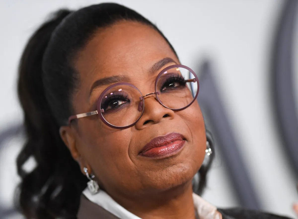Oprah Winfrey arrives for the premiere of "The 1619 Project" at the Academy Museum of Motion Pictures in Los Angeles, California, on January 26, 2023. VALERIE MACON / AFP