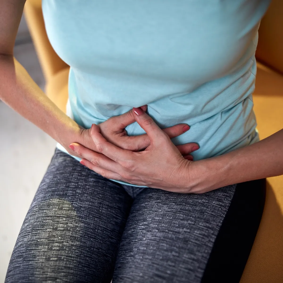 صورة لحامل تتألم