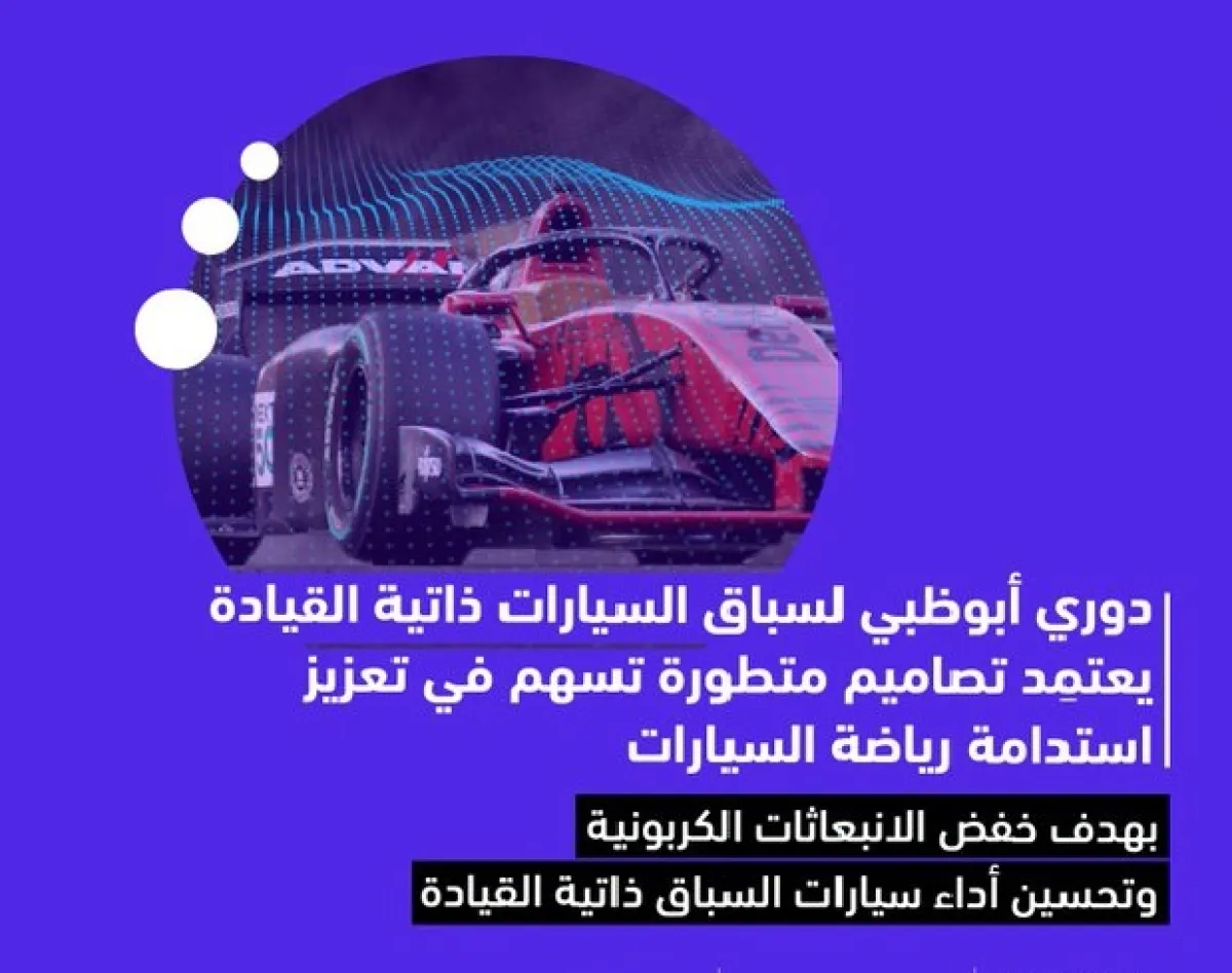 أبوظبي تستضيف أكبر دوري في العالم لسباق المركبات المستقلة والمسيرة. مكتب أبوظبي الإعلامي