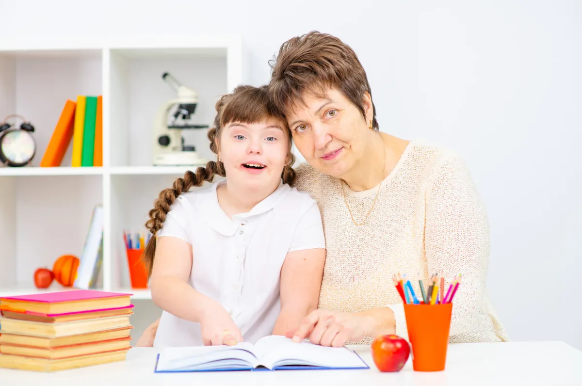 صورة لعلاج طفلة متلازمة داون