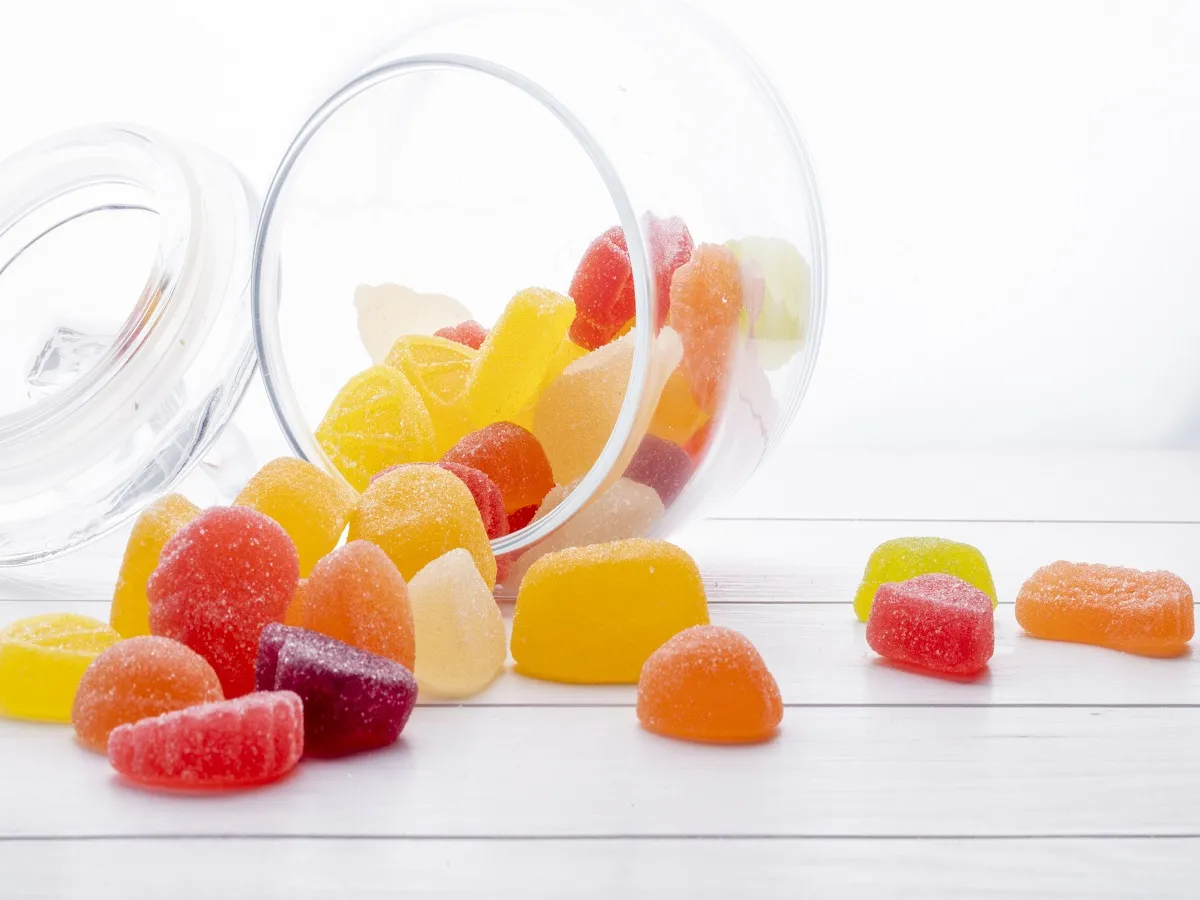 صورة لحلوى ملونة