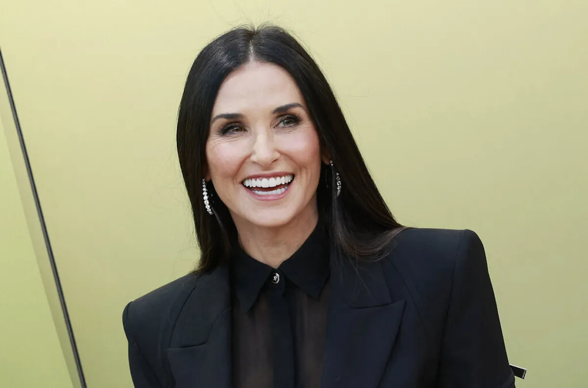 Demi Moore on March 9, 2023, at the Pacific Design Center in West Hollywood, California. Michael Tran / AFP