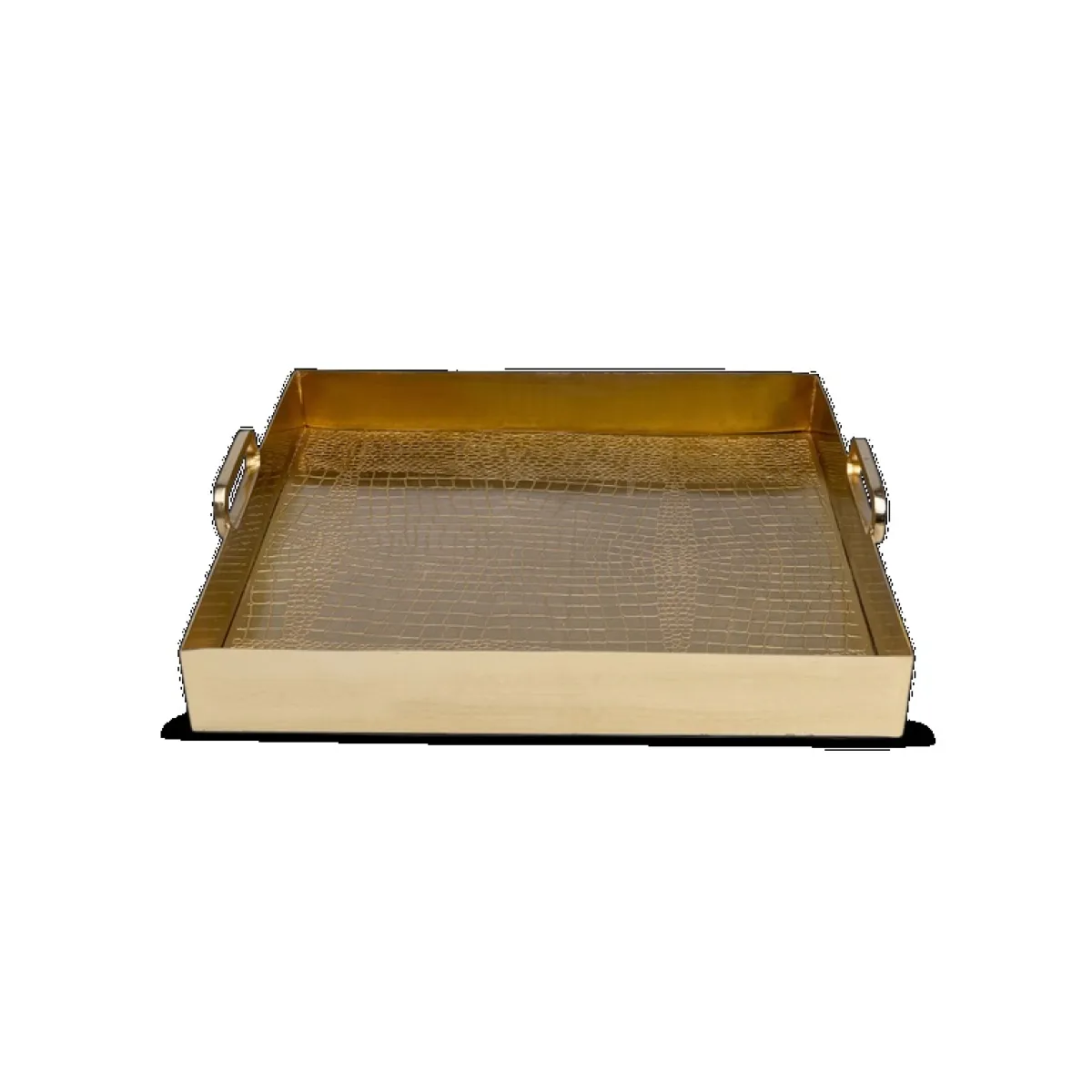 صينية ذهبية اللون