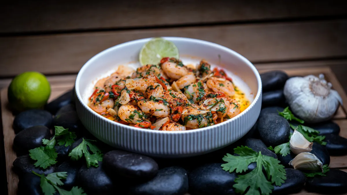 صورة طبق روبيان على الطريقة الأندلسية