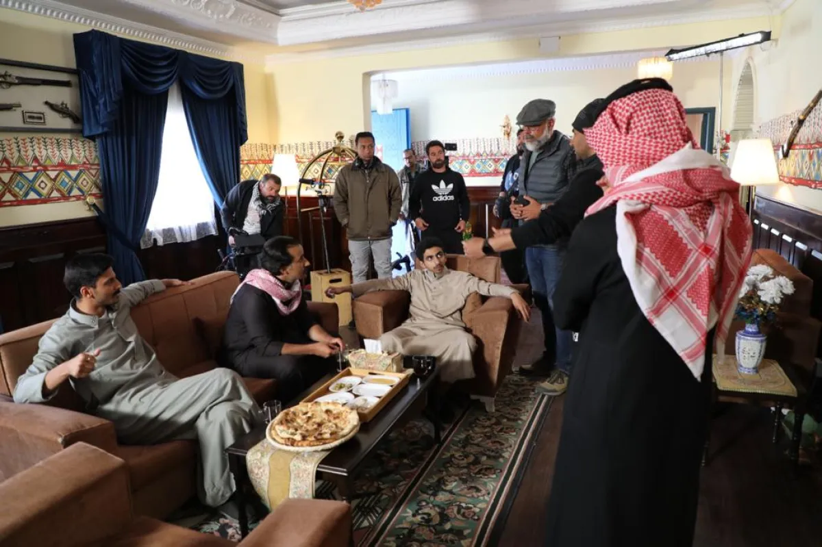 أبطال سكة سفر في الكواليس - الصورة من إدارة أعمال الفنانين