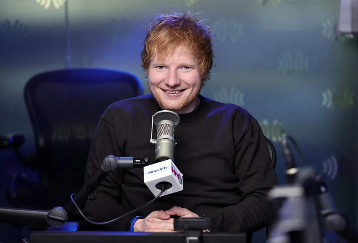 Ed Sheeran visits SiriusXM at SiriusXM Studios on October 17, 2022 in New York City. Jamie McCarthy/Getty Images/AFP 