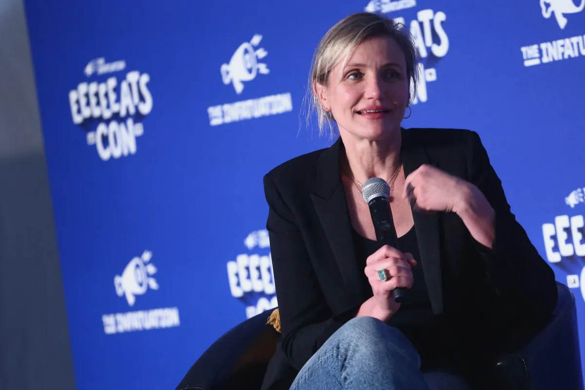  Cameron Diaz speaks onstage at EEEEEatscon 2019 at Barker Hangar on May 19, 2019 in Santa Monica, California. Tommaso Boddi/Getty Images/AFP Tommaso Boddi / GETTY IMAGES NORTH AMERICA / Getty Images via AFP